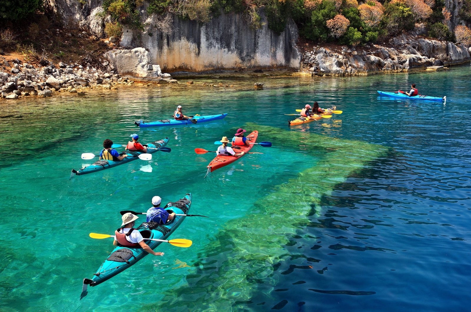 One of the most intriguing experiences to be had in Turkey overall is to kayak above the sunken city of Simena, on the island of Kekova. (Shutterstock Photo)