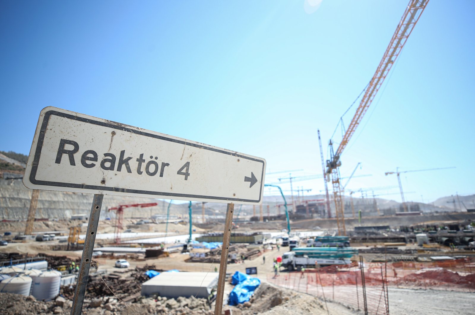The site of the fourth reactor of Akkuyu Nuclear Power Plant, in Mersin, southern Turkey, July 21, 2022. (AA Photo)
