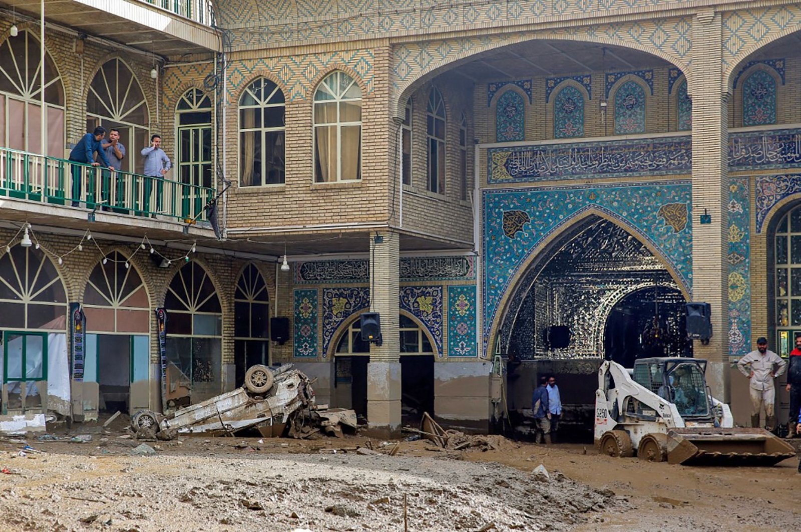 A handout picture provided by the Iranian Red Crescent (RCS) shows damage caused by a flash flood in Emamzadeh Davoud, in the northwestern part of the capital Tehran, Iran, July 29, 2022. (AFP Photo)