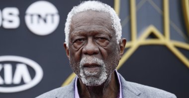 Former U.S. basketball player Bill Russell arrives at the 2019 NBA Awards, Santa Monica, California, U.S., June 24, 2019. (EPA Photo)