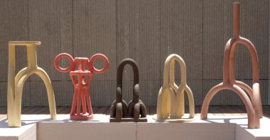 A work by Mesut Öztürk on display at Bodrum Bodrum Coastal Houses.