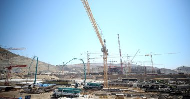 The site of the fourth reactor of Akkuyu Nuclear Power Plant, in Mersin, southern Turkey, July 21, 2022. (AA Photo)
