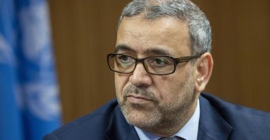 President of the High State Council of State (HSC) Khalid al-Mishri attends a high-level meeting on the Libyan Constitutional Track at the United Nations in Geneva, Switzerland, June 28, 2022. (Reuters File Photo)