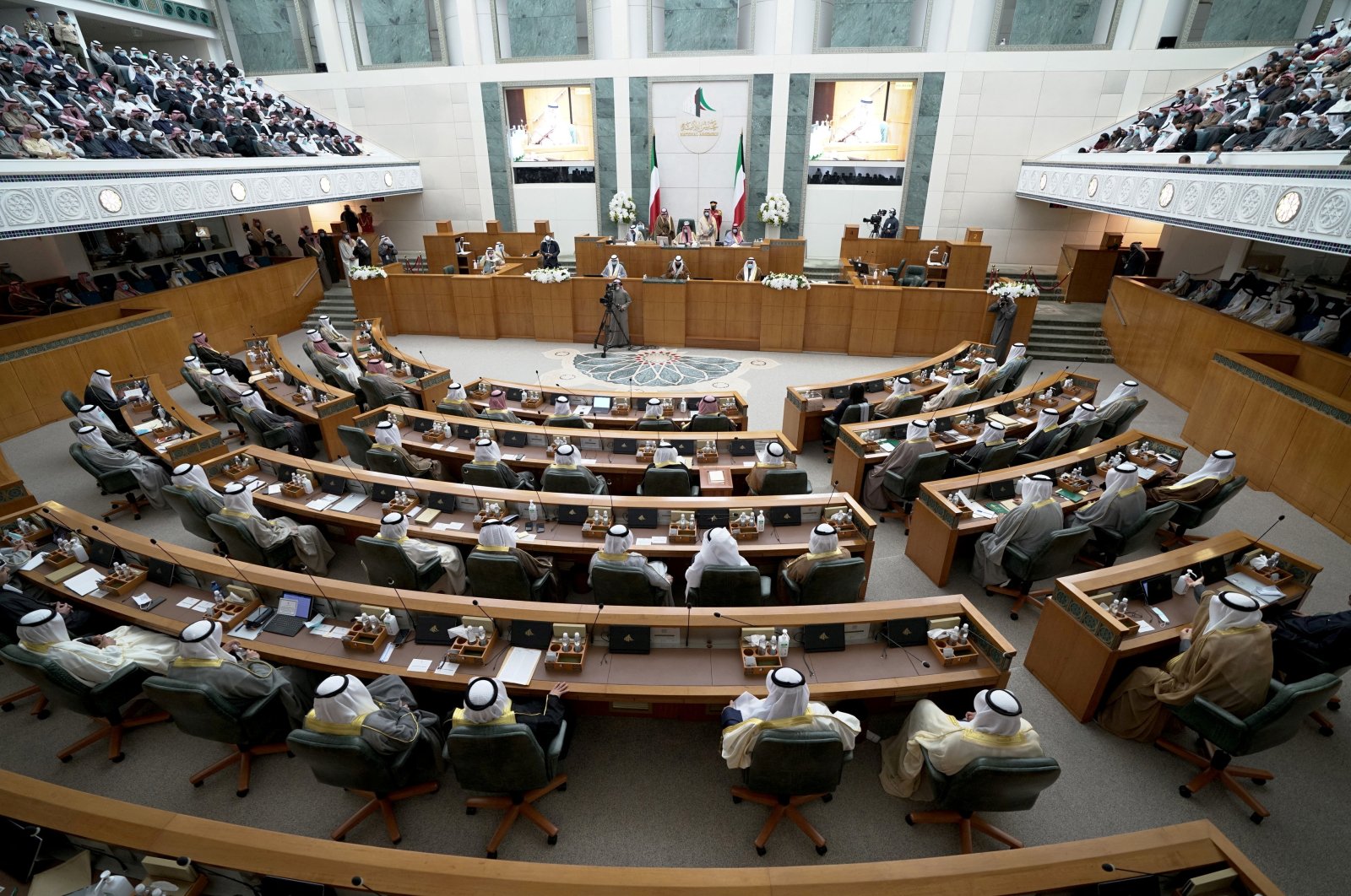 A view shows the first parliament session held after elections, in Kuwait City, Kuwait, Dec. 15, 2020. (Reuters File Photo)