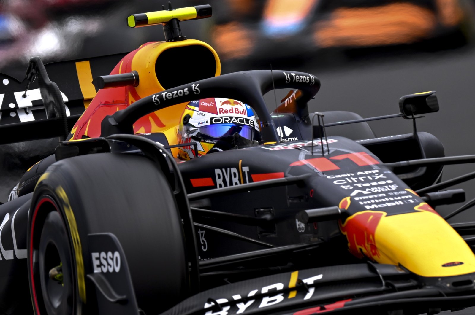 Red Bull&#039;s Sergio Perez in action during the F1 Hungary GP, Budapest, Hungary, July 31, 2022. (EPA Photo)