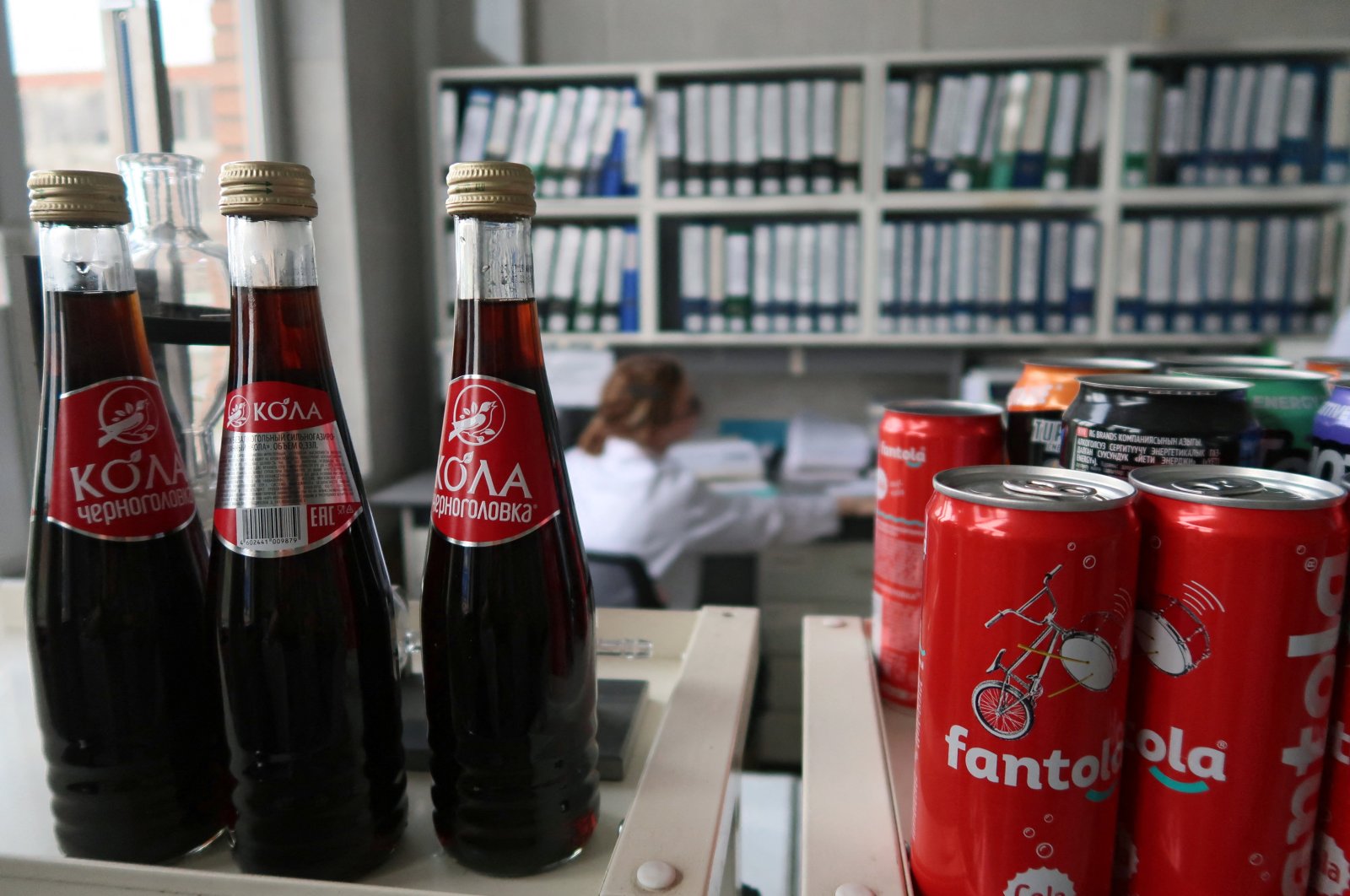 A view shows bottles and cans of soft drinks at a plant of the Chernogolovka company in the town of Chernogolovka in the Moscow region, Russia, July 28, 2022. (Reuters Photo)