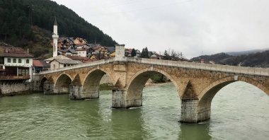 The Stara Cuprija Bridge, in Konjic, Bosnia-Herzegovina. (Photo by Özge Şengelen)