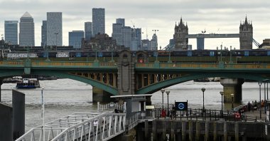 The skyline of the city of London, U.K., Aug. 3, 2022. (EPA Photo)