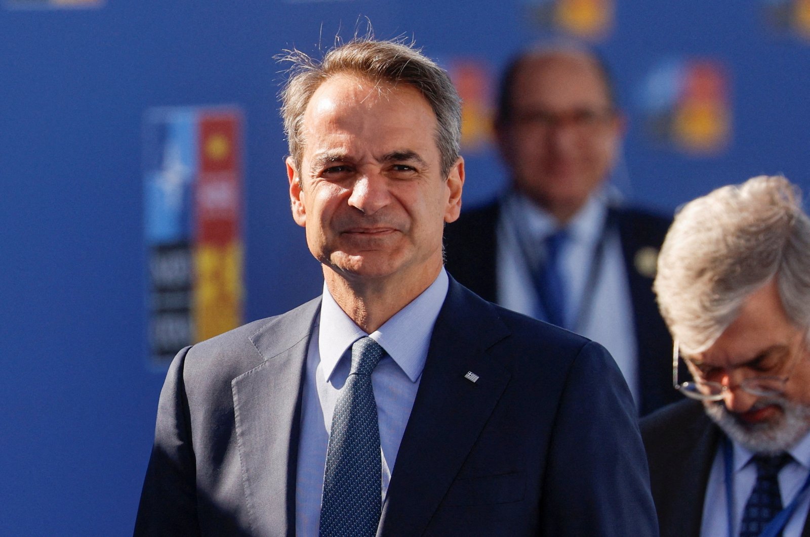 Greek Prime Minister Kyriakos Mitsotakis attends a NATO summit in Madrid, Spain, June 30, 2022. (Reuters Photo)