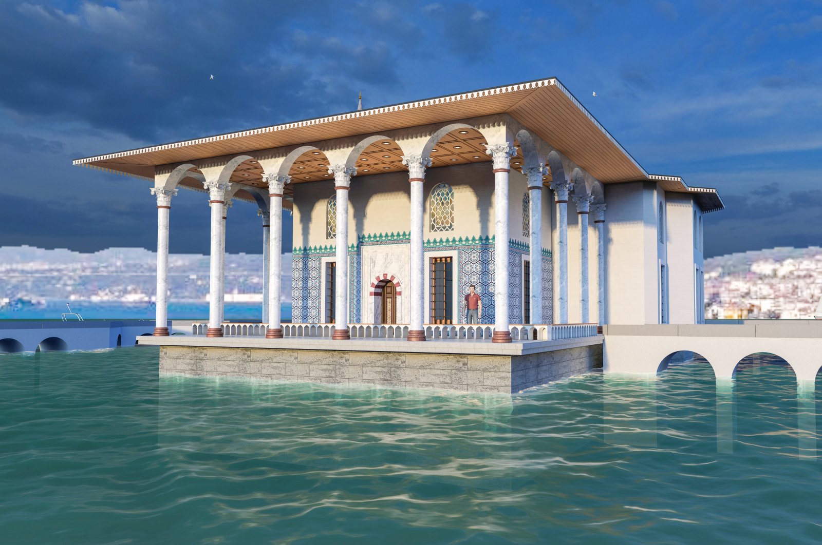 A view from the 3D model of the Sultaniye Mansion. (AA) 