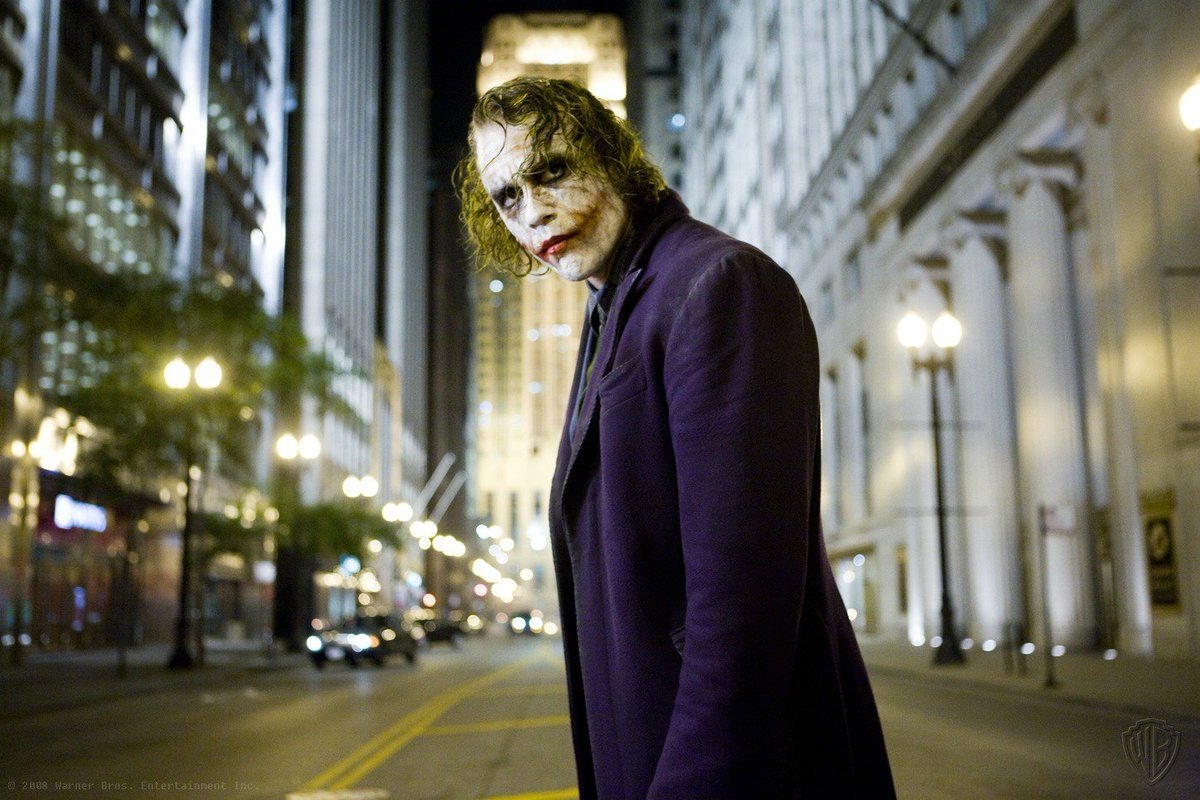 Heath Ledger as Joker in 