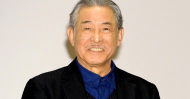 Issey Miyake at the National Art Center in Tokyo, Japan, March 15, 2016. (AP Photo)