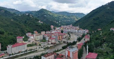 A view of Yağlıdere, in Giresun, northern Türkiye, Aug. 9, 2022. (AA PHOTO) 