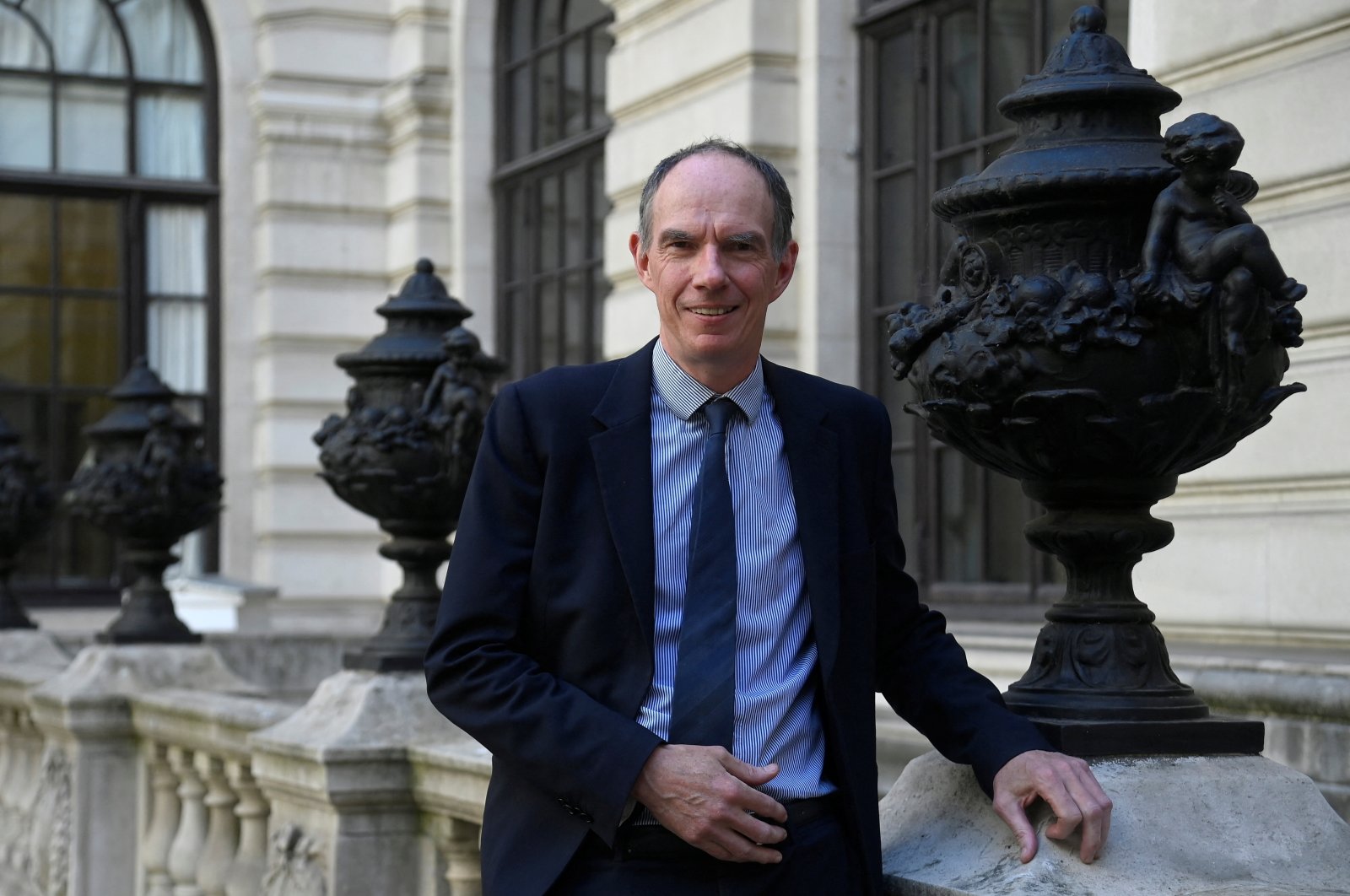 Bank of England Deputy Governor Dave Ramsden stands for a portrait during an interview with Reuters, at the Bank of England, London, Britain, Aug. 8, 2022. (Reuters Photo)