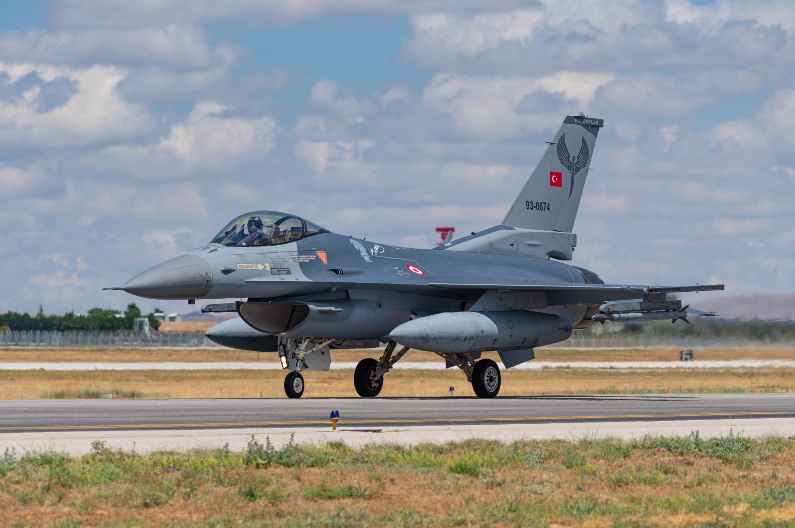 Several F-16s of the Turkish Air Forces Command and several other allied air forces gather for a military exercise known as Anatolian Eagle, in Konya, central Türkiye, June 30, 2022. (Shutterstock Photo)
