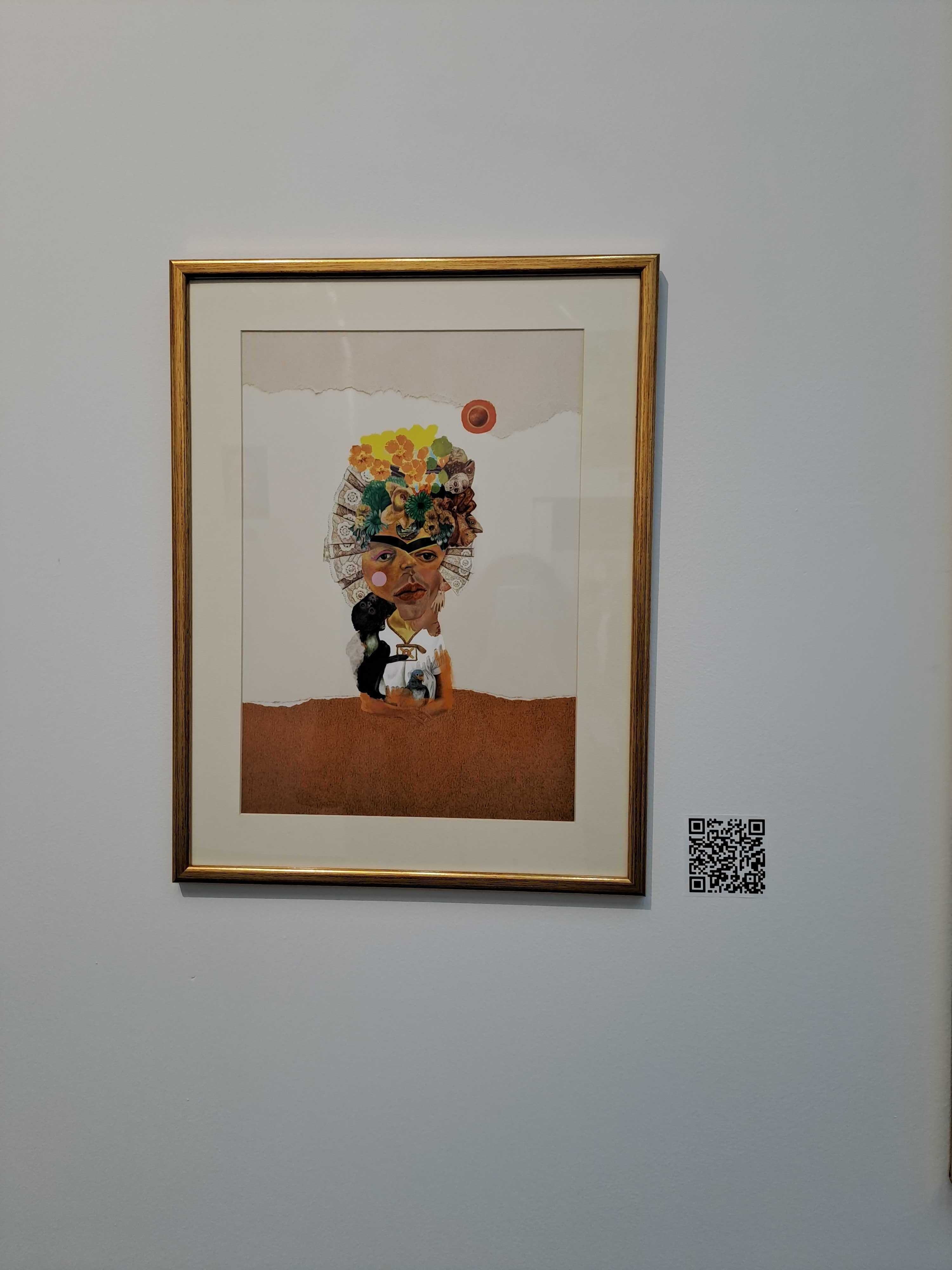 'Frida V2.0,' Selin Timuçin, seni kolase digital.  (Foto oleh rem Yaşar)