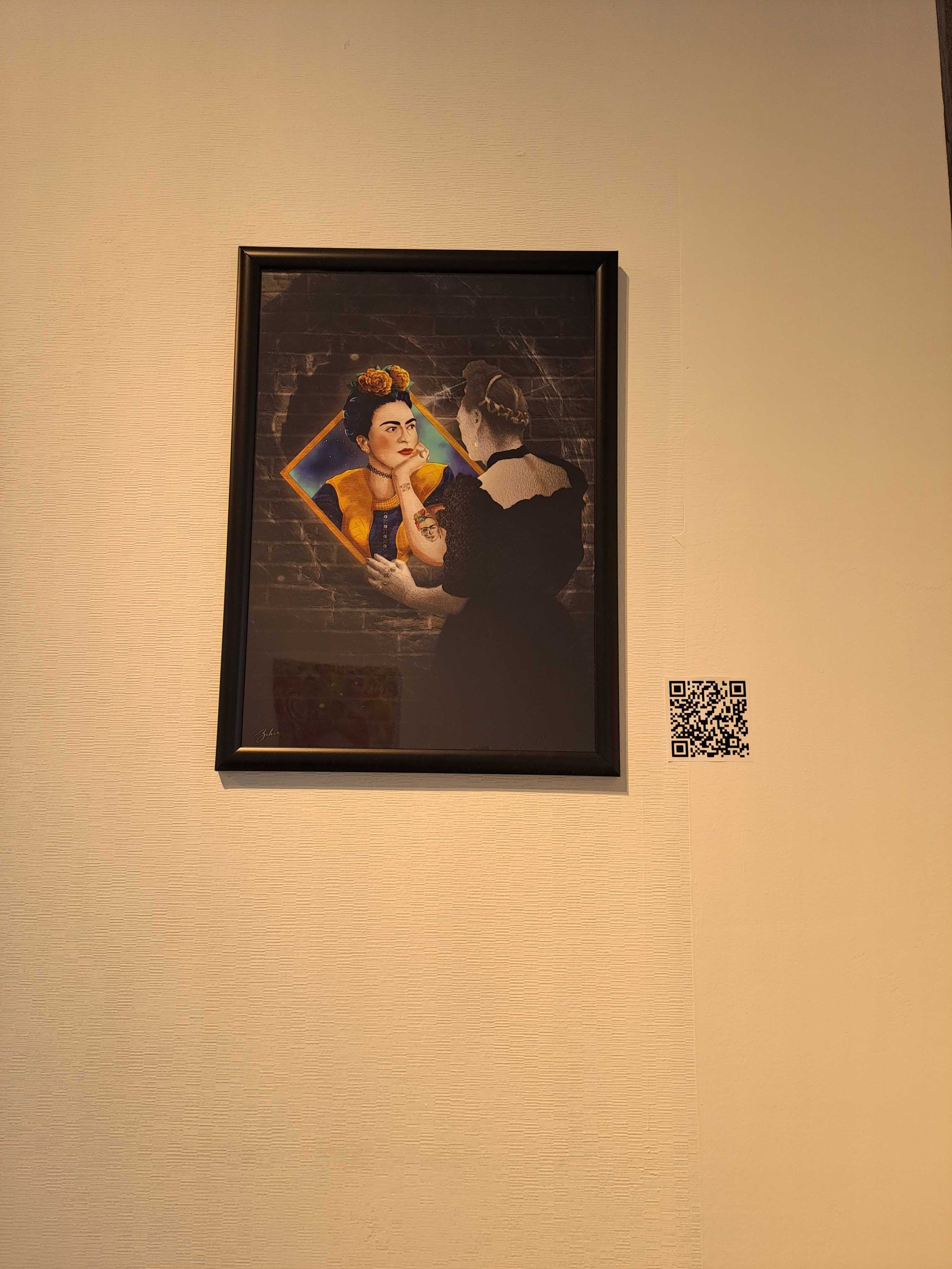 'İçimizdeki Frida' ('The Frida Inside Us'), Zehra Bayır, pencetakan digital, 29,7 kali 42 sentimeter.  (Foto oleh rem Yaşar)