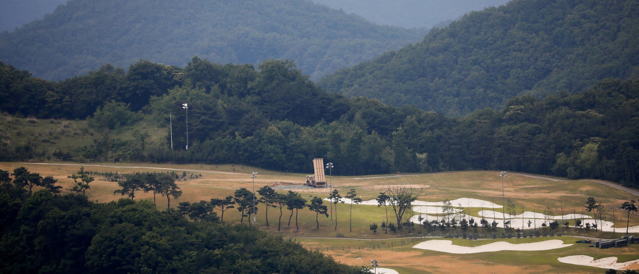 A Terminal High Altitude Area Defense (THAAD) interceptor is seen in Seongju, South Korea, June 13, 2017. (Reuters Photo)