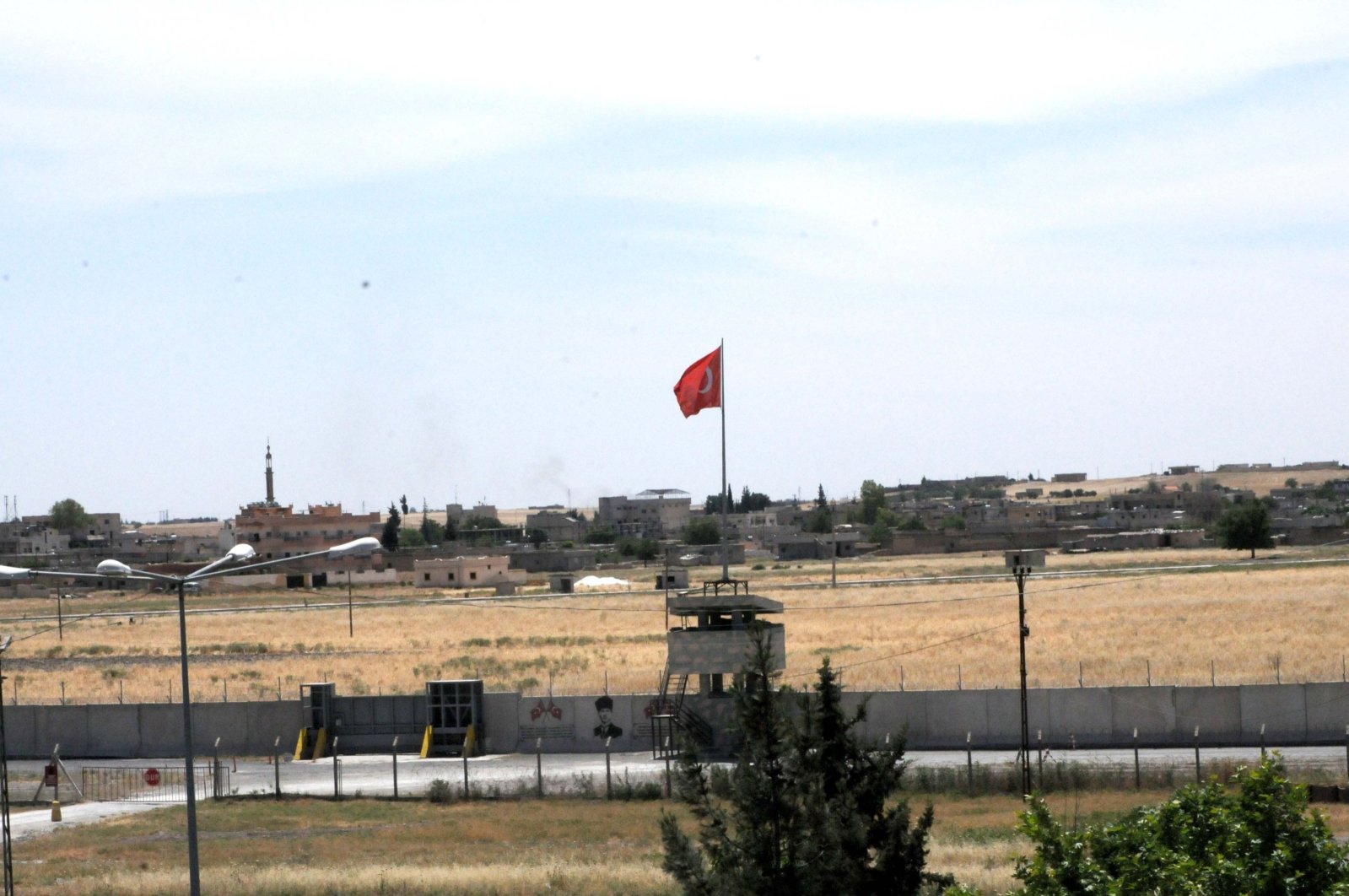 A view of Tal Abyad from southeastern Şanlıurfa province&#039;s Akçakale district, Turkey, May 26, 2020. (DHA File Photo)
