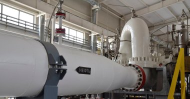 An interior view shows a new pumping station of the Caspian Pipeline Consortium (CPC) near the city of Atyrau, Kazakhstan, Oct. 12, 2017. (Reuters Photo)