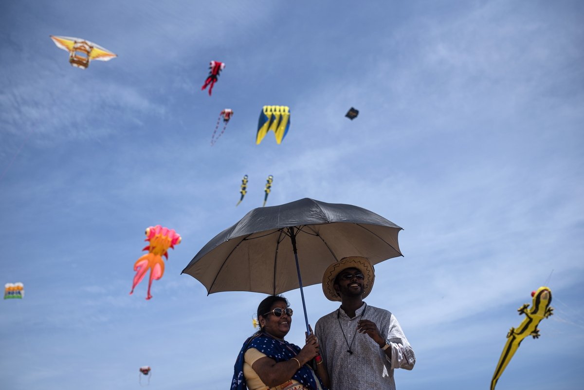 India's colorful Tamil Nadu International Kite Festival kicks off ...