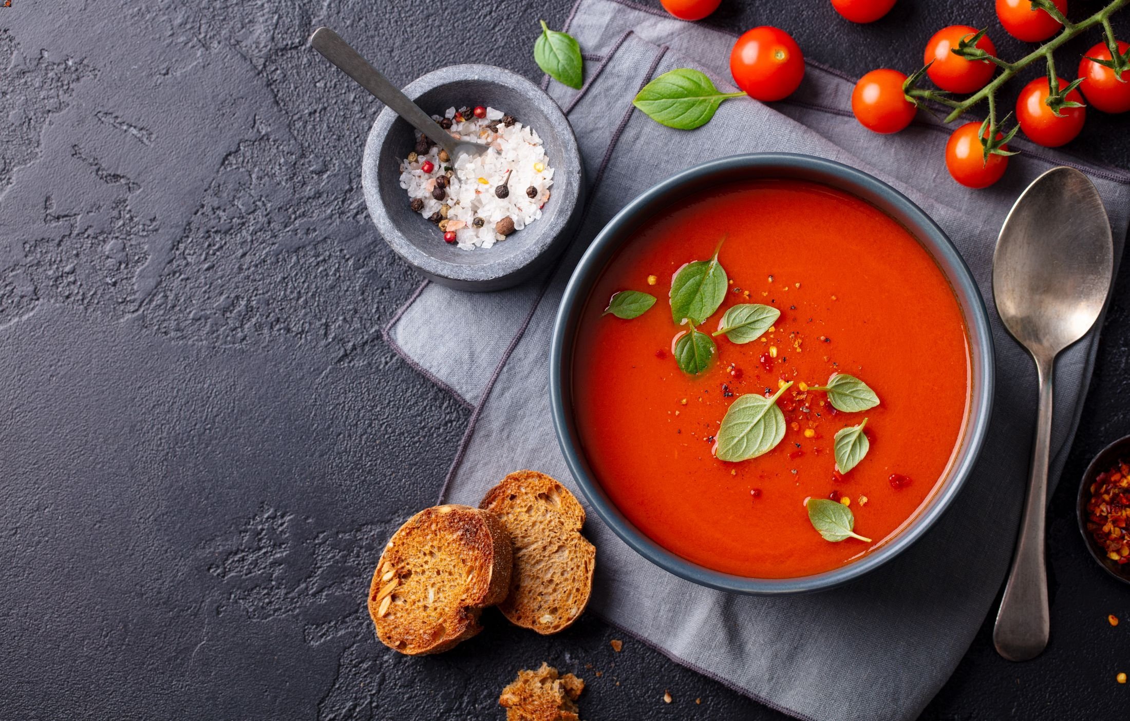 Gazpacho dikonsumsi secara luas di Spanyol dan di tetangganya Portugal di barat.  (Foto Shutterstock)