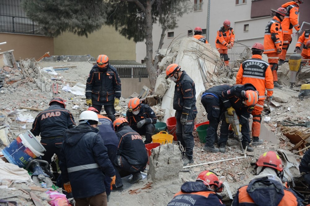Search and rescue teams and firefighters attend an earthquake rescue exercise, in Istanbul, Türkiye, Feb. 12, 2019. (Shutterstock Photo) 