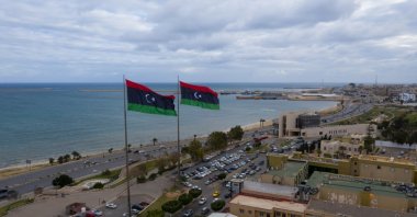 Libyan flags flying over the capital Tripoli, Libya, Feb. 14, 2021. (Shutterstock Photo)