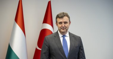 Hungarian minister Laszlo Palkovics speaks to Anadolu Agency in an interview, Tuesday, Aug. 16, 2022. (AA Photo)