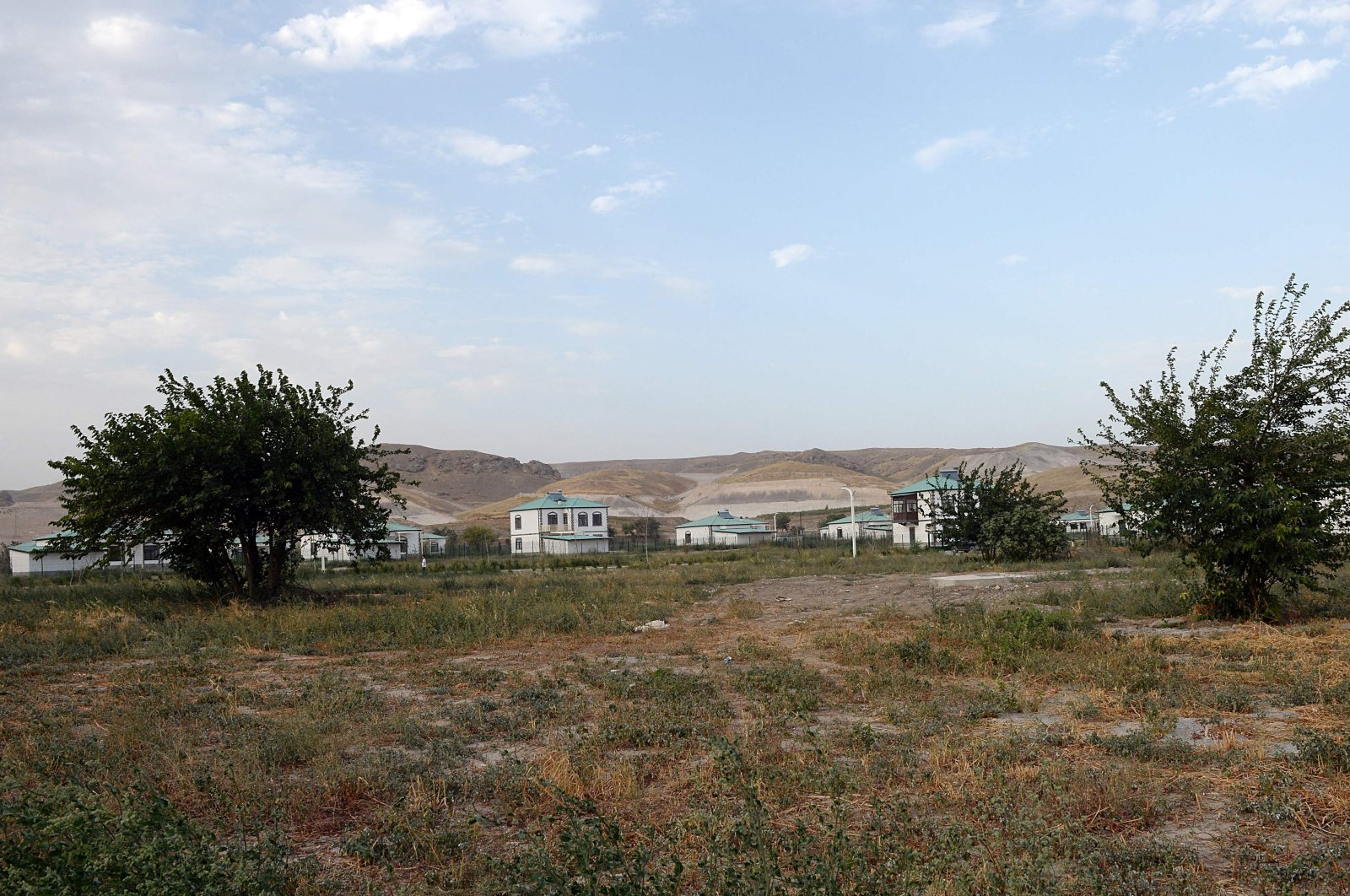 A view of the newly rebuilt village of Agali in the district of Zangilan, Azerbaijan, July 19, 2022. (AFP)