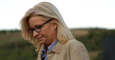 U.S. Rep. Liz Cheney arrives at a primary night event in Jackson, Wyoming, U.S., Aug. 16, 2022. (AFP Photo)
