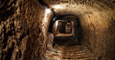 Gaziantep Castle's extensive tunnels and caves have been unearthed after two years of excavations, Gaziantep, southeastern Türkiye, Aug. 17, 2022. (Photo by Uğur Yıldırım)