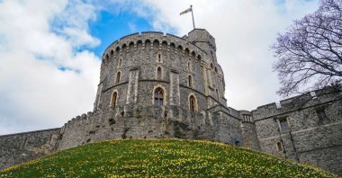A general view of Windsor Castle's Round Tower, Windsor, Britain, March 31, 2022. (Reuters Photo)