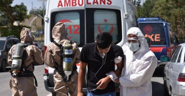 A view of the drill, in Kars, eastern Türkiye, Aug. 18, 2022. (AA PHOTO) 