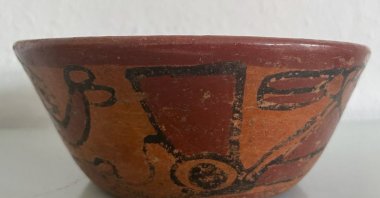 This handout picture released by the Guatemalan Embassy in Germany shows a Mayan vessel in Dusseldorf, Germany, Aug. 17, 2022. (AFP Photo)