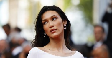 Bella Hadid at the 75th Cannes Film Festival, Screening of the film "Broker" (Les bonnes etoiles) in competition, Cannes, France, May 26, 2022. (Reuters File Photo)