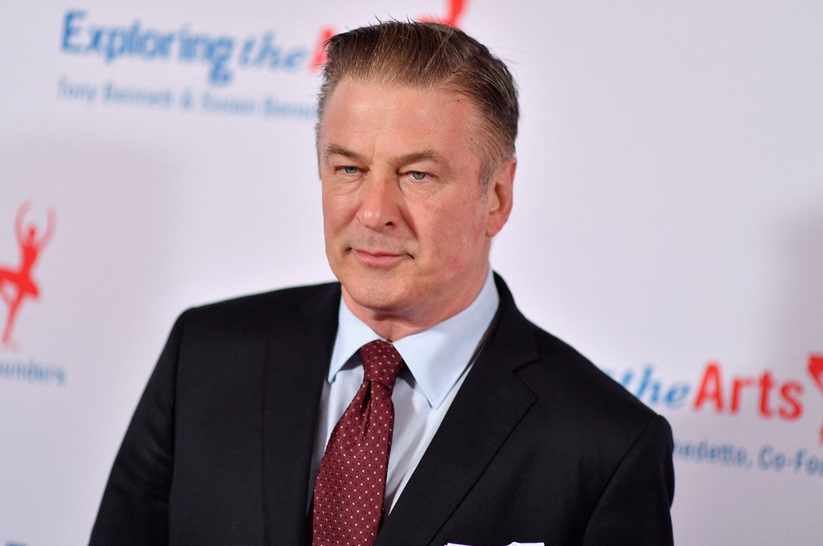 Actor Alec Baldwin attends the &quot;Exploring the Arts&quot; 20th anniversary Gala at Hammerstein Ballroom in New York City, U.S., April 12, 2019. (AFP Photo)