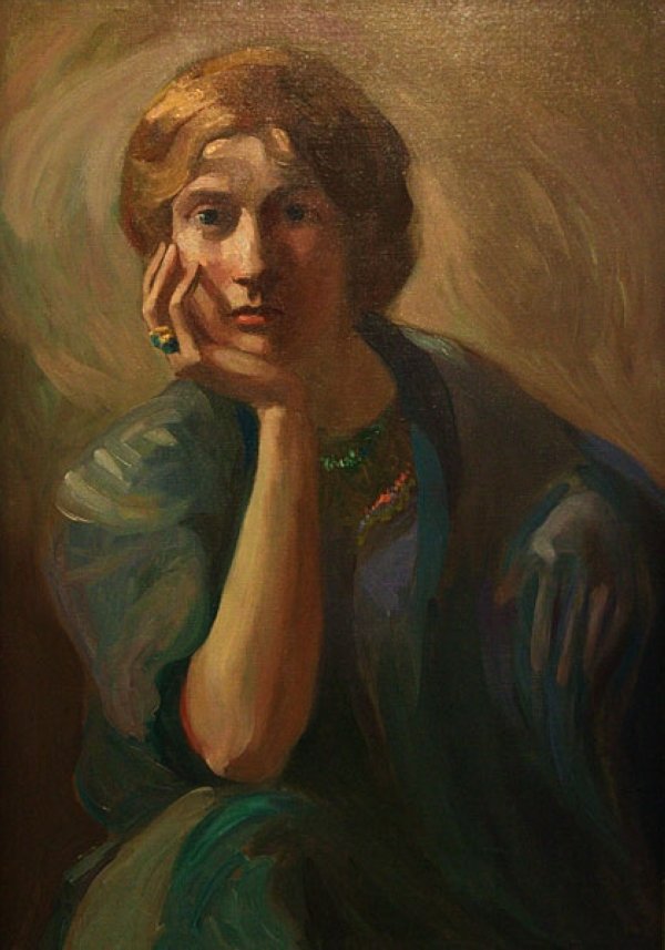 Potret Charlotte Teller oleh Khalil Gibran.  (Wikimedia) 