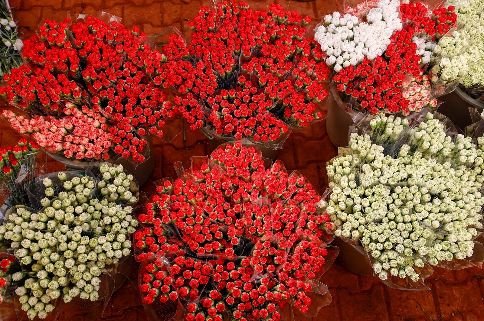 Cut flowers prepared for export, Antalya, southern Türkiye, Jan. 5, 2021. (AA Photo)