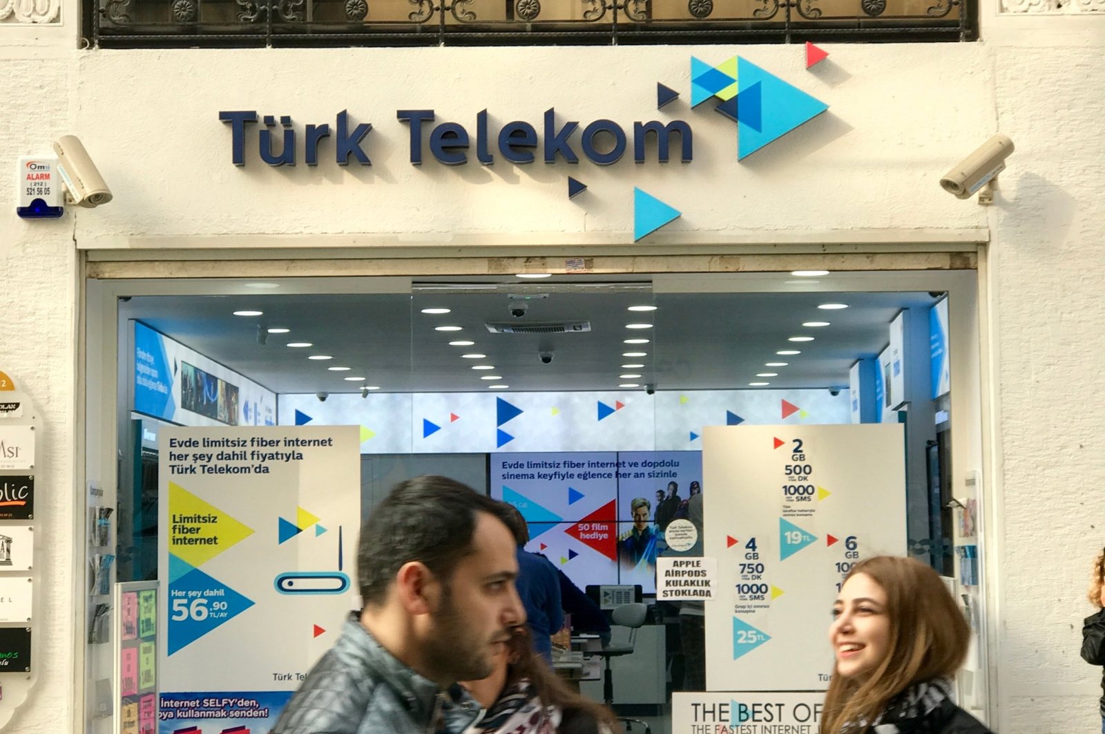The entrance of one of the Türk Telekom stores in Istanbul, Türkiye, Sept. 29, 2019. (Shutterstock Photo)