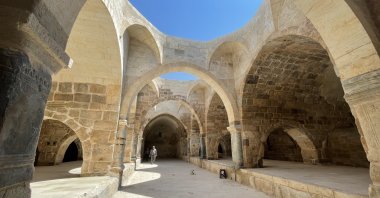 An interior view from the Obruk Han, Konya, central Türkiye, Aug. 21, 2022. (AA Photo)