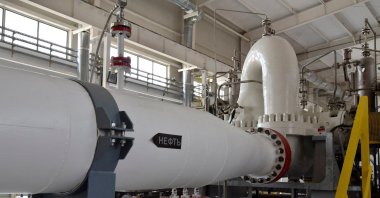 An interior view shows a new pumping station of the Caspian Pipeline Consortium (CPC) near the city of Atyrau, Kazakhstan, Oct. 12, 2017. (Reuters Photo)