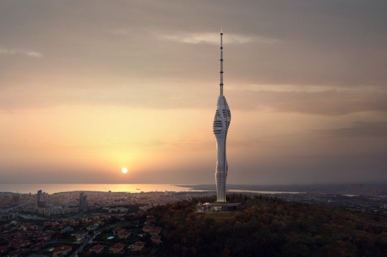 Landmark baru Istanbul amlıca Tower menarik ribuan pengunjung