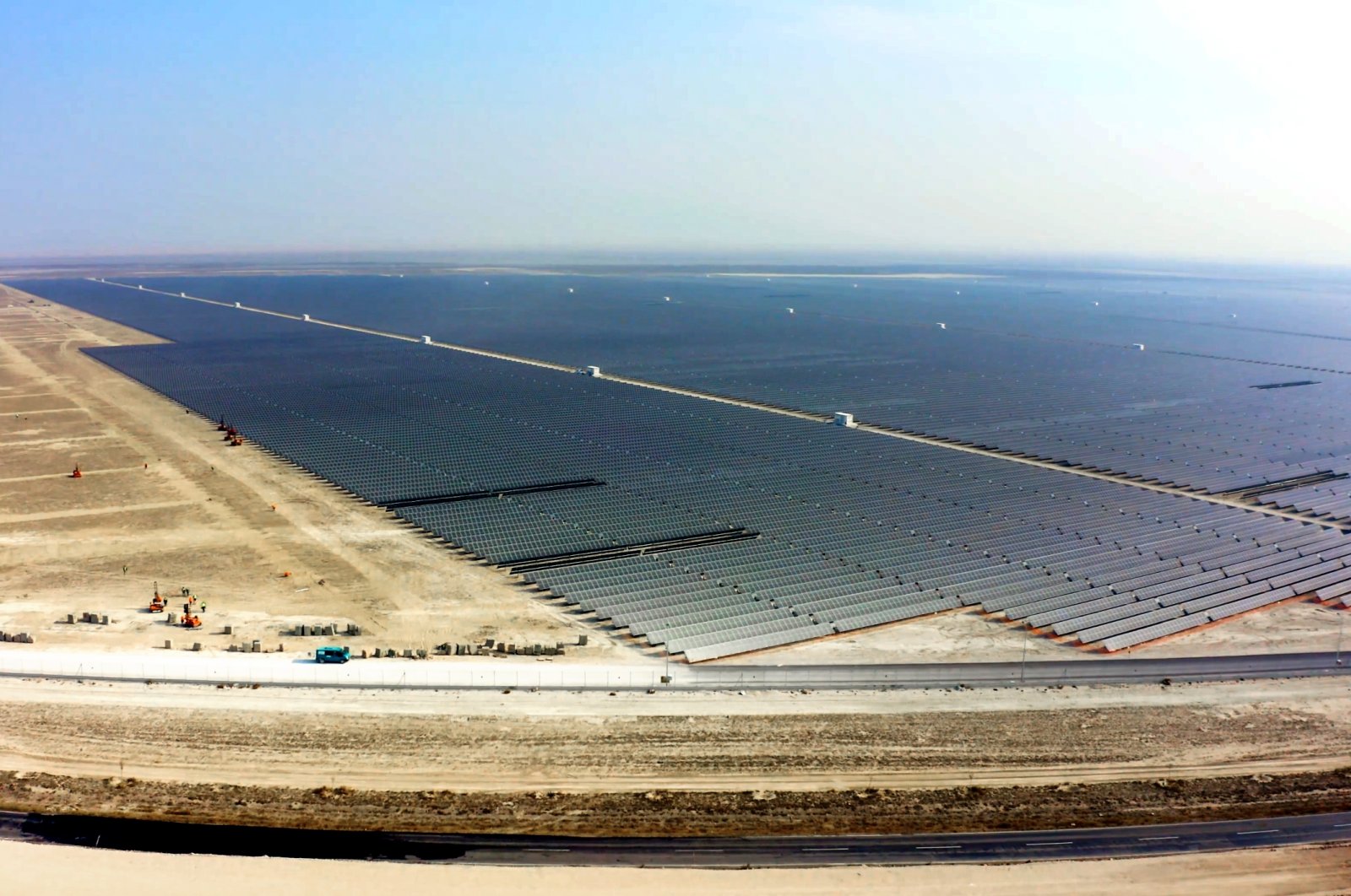 A view of the Kalyon Karapınar Solar Power Plant in the central Anatolian province of Konya, Türkiye, April 2, 2022. (AA Photo)