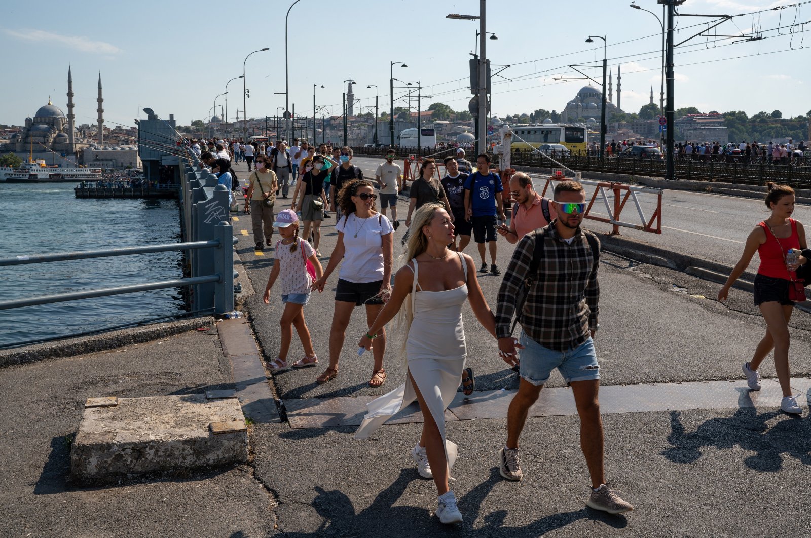Tourists are seen in Istanbul, Türkiye, July 12, 2022. (Reuters Photo)
