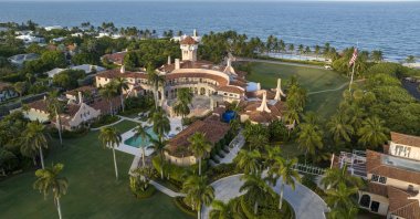 An aerial view of former U.S. President Donald Trump's Mar-a-Lago estate in Palm Beach, Florida, U.S., Aug. 10, 2022. (AP File Photo)