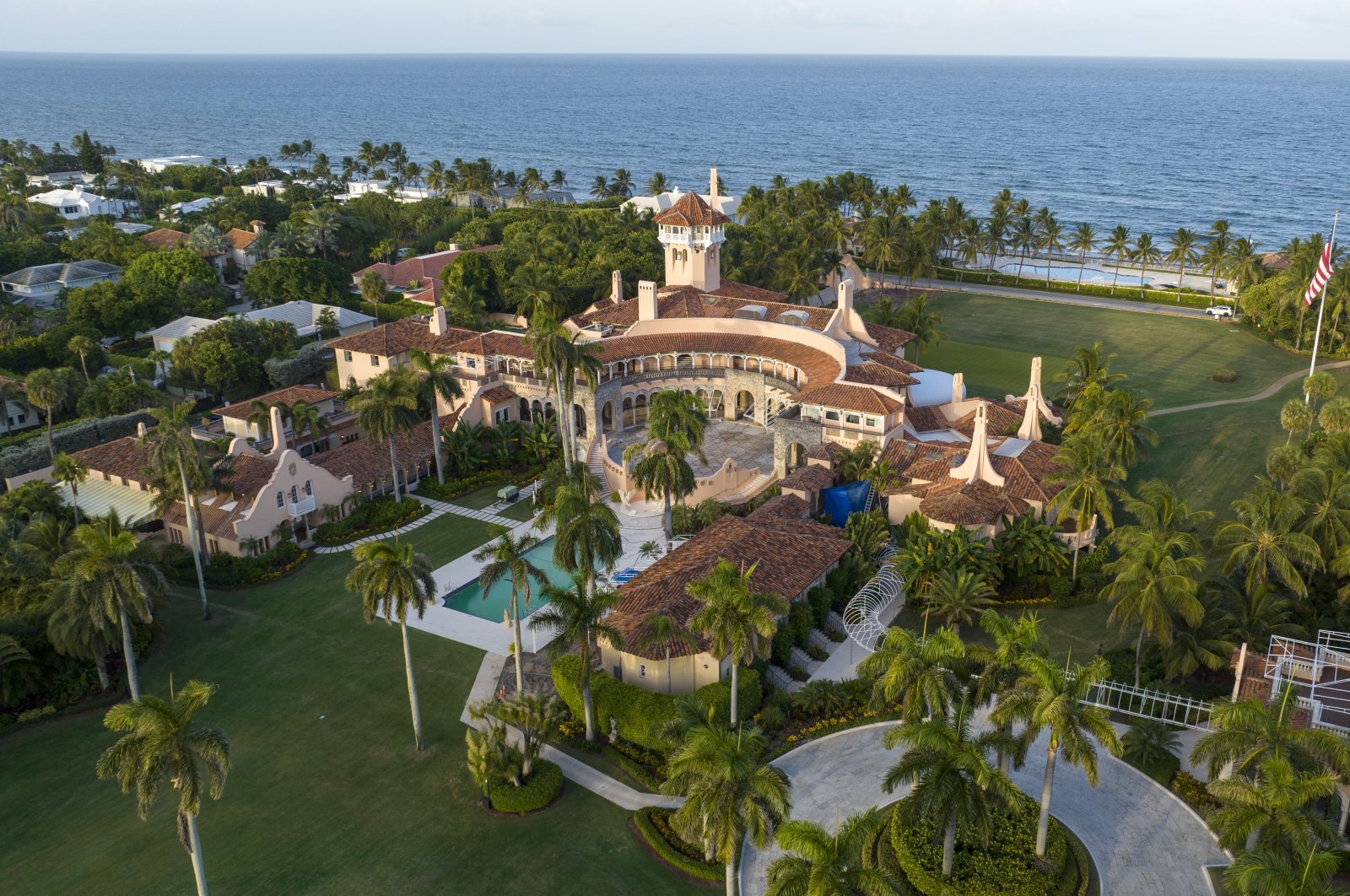 An aerial view of former U.S. President Donald Trump&#039;s Mar-a-Lago estate in Palm Beach, Florida, U.S., Aug. 10, 2022. (AP File Photo)