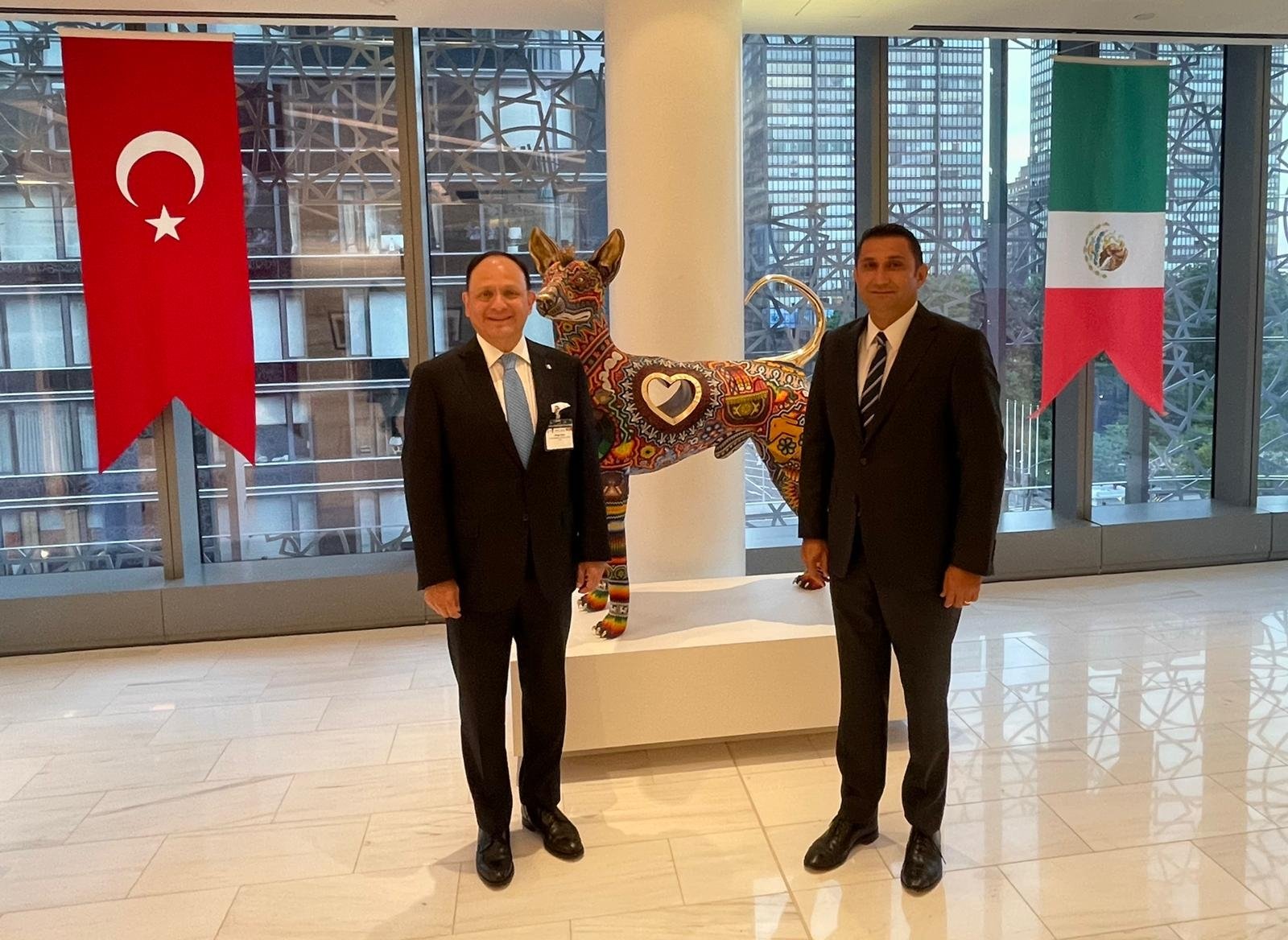 Acara yang diselenggarakan oleh Konsulat Jenderal Türkiye di New York di Türkevi menjadi tuan rumah bagi komunitas Meksiko untuk meningkatkan interaksi budaya, New York, AS, 28 Agustus 2022. (AA Photo)