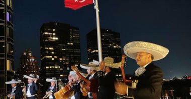 The event organized by Türkiye's Consulate General in New York in Türkevi hosts Mexican community to enhance cultural interaction, New York, U.S., Aug. 28, 2022. (AA Photo)
