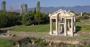 A view from the ancient city of Aphrodisias, Aydın, western Türkiye, Aug. 24, 2022. (AA) 